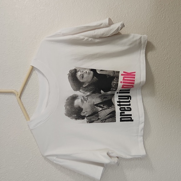 Pretty in Pink Tops - Pretty in Pink movie crop top, size medium